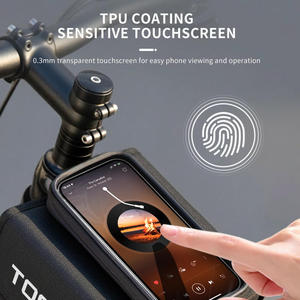 Bolsa para Tubo Superior de Bicicleta TOSUOD 2L de Doble Lado con Acceso Directo, Pantalla Táctil para Teléfono de 17 Pulgadas, Ligera, Duradera, con Cierre para Ciclismo - Product Image 3