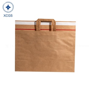 Sac en papier kraft écologique de tailles personnalisées conception auto-scellante pour fournitures de bureau documents quotidiens livres - Product Image 2