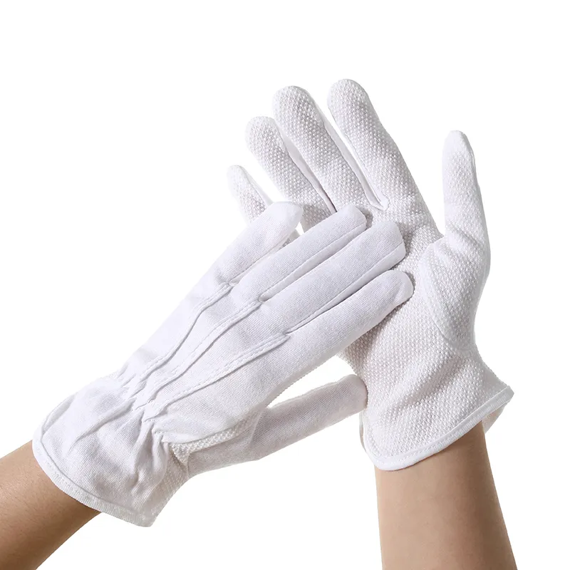 White Inspection Cotton Work Gloves Ceremonial Gloves Male Female Serving Waiters Drivers Jewelry Gloves