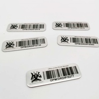 Vente d'étiquettes de code-barres en métal aluminium gravées au laser, numéro de série, code-barres d'actifs, pour étiquettes personnalisées