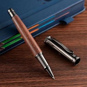 Environmentally Friendly Redwood Wooden Ballpoint <b>Pen</b> with logo Elegant <b>Pen</b> Signature <b>Pen</b> Suitable for Use in Business Scenarios - Product Image 5