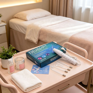 Appareil portatif léger <span class=keywords><strong>LZ</strong></span> <span class=keywords><strong>006A</strong></span> haute fréquence multi-usages avec sondes interchangeables pour le nettoyage en profondeur des points noirs et des sillons nasogéniens - Product Image 1
