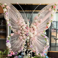 Grande Décoration Florale Artificielle Papillon Géant pour la Maison, le Jardin, les Centres Commerciaux et les Vitrines
