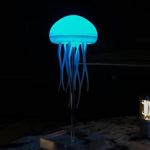 Lampe de bureau méduse rechargeable à changement de couleur dégradé <span class=keywords><strong>9</strong></span> couleurs Contrôle flottant dynamique Danse romantique Lumière d'ambiance nocturne - Product Image 1