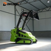 Chargeuse compacte sur chenilles à moteur essence V-Twin 16MPa hydraulique pour travaux de construction de murs de soutènement, de terrasses et d'installation de patios