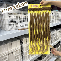 Kit Personnalisé 28 Pouces Longue Chevelure Ondulée 8 Mèches Extensions de Cheveux Synthétiques Fibre Kanekalon Premium à Coudre Tissage Fournisseurs