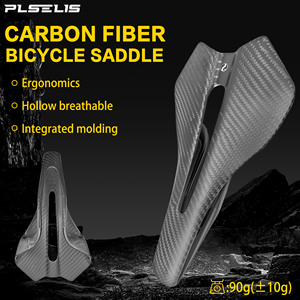 Selle <span class=keywords><strong>de</strong></span> vélo <span class=keywords><strong>de</strong></span> montagne Plselis ultra légère et durable, entièrement en carbone, creuse et respirante, pour hommes, 90g - Product Image 1
