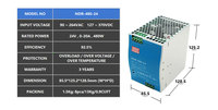 MEANWELL NDR-480-24 meilleure alimentation portable 24v 20a classe 2 alimentation