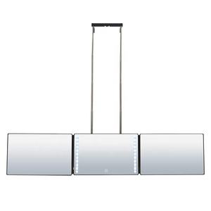 Hot Sales 360 LED <b>Mirror</b> <b>3</b> <b>Way</b> Barber <b>Mirror</b> Adjustable Height With Hook on the Door <b>3</b> Folding Self Hair Cutting <b>Mirror</b> - Product Image 3