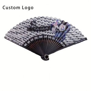Abanicos de Bambú de Estilo Clásico con Logotipos Personalizados para Exhibición de Arte y Coleccionables - Product Image 1