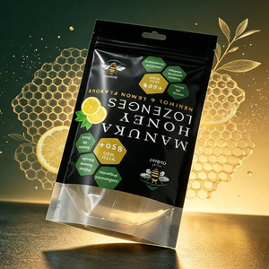 Sachet Doypack Personnalisé Imprimé avec Trou de Suspension et Fermeture Éclair pour Miel, Pastilles et Bonbons - Product Image 3