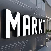 Enseigne lumineuse 3D à lettres LED numériques, lettres rétroéclairées avant et arrière, lettres en acrylique 3D éclairées, enseigne en lettres à canal LED