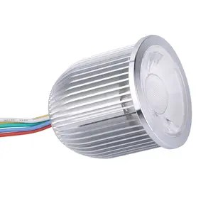 Rgbww led rgbw MR16 gu10, 5 fils, 4 en 1 8W rgbw, spot lumineux pour alimentation à tension constante 24v dc, pilote à intensité réglable