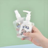 Pochette de voyage personnalisée pour gel douche shampooing recharge portable pochette à bec rabattable lotion nettoyante pour le visage pochette debout en plastique