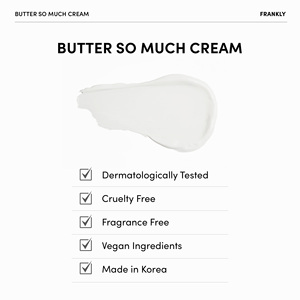 Crème visage FRANKLY Butter So Much, qualité supérieure, fabriquée en Corée, formule non irritante, crème hydratante pour peaux sèches, 80 ml - Product Image 4