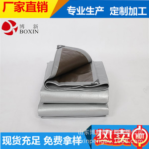 Boxin Double Silver Tarpaulin Waterproof Sunproof For Car Truck Cover Industrial Use - Product Image 5