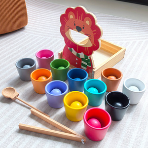 Juguetes Educativos Montessori de Madera para el Reconocimiento de Colores, Entrenamiento de Motricidad Fina, Educación Temprana, Unisex (3-6 Años) - Product Image 4