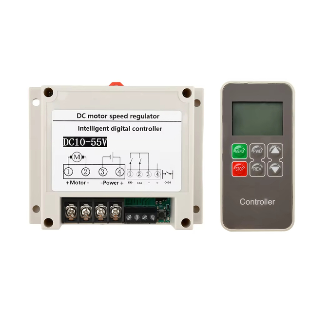 DC10-55V 30A DC Brush Motor Speed Controller Regulator with Remote Control LCD Digital Display Voltage Current Speed Percentage