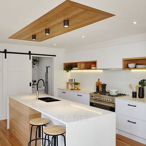 Planet American Style Luxury Design Solid Wooden Kitchen <strong>Cabinets</strong> With Kitchen <strong>Pantry</strong> Cupboards for Sale - Product Image 2