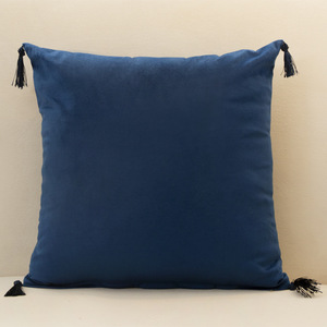 <span class=keywords><strong>Housse</strong></span> de <span class=keywords><strong>coussin</strong></span> décorative L-4546 en velours à pompons, couleur unie, pour <span class=keywords><strong>canapé</strong></span>, personnalisable - Product Image 6