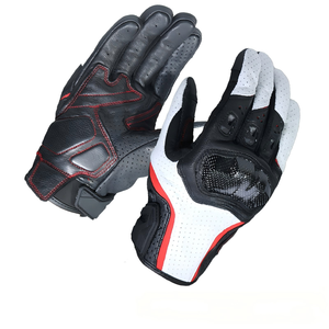 Guanti da Moto in Pelle e Fibra di Carbonio Personalizzati, Compatibili con Touchscreen, Antiscivolo, Traspiranti, per Sport all'Aperto, Universali per Tutte le Stagioni - Product Image 3