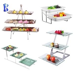 Okey-Soporte colgante de cristal árabe para té de la tarde, equipamiento de catering, decoración de boda, 3 niveles, soporte de exhibición para postres - Product Image 6