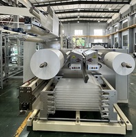 Mesin Pembuat Popok Dewasa Big Waist Bekas JWC, Lini Produksi Popok Celana Latihan dengan Mesin Pemotong, PLC & Motor