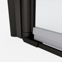 Portes de douche pivotantes en verre pour salles de bain de style maison