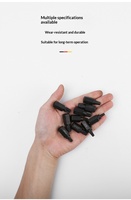 Yunbei Kit d'extracteurs de boulons endommagés à cannelure spirale de qualité industrielle, 10 pièces, avec tige hexagonale de 0,4 pouce, outils de retrait de boulons arrondis