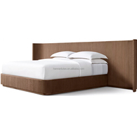 Byron New Style Rich Grain Holz betten European Oak Soft Bed mit King Size
