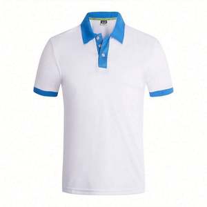 Camisetas de polo de golf personalizadas para hombre, manga corta, poliéster liso, cuello en V, logotipo impreso, estilo informal, tela de punto de talla grande - Product Image 5