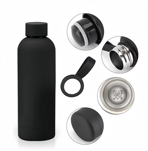 Botella de Agua con Logotipo Personalizado, Acero Inoxidable, 500 ml, Taza Deportiva de Tacto Suave, Termo, Botella Térmica Deportiva - Product Image 5