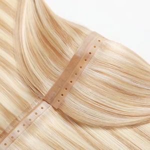 Nouvelle conception d'<span class=keywords><strong>extension</strong></span> de cheveux en PU à trame plate, double trame, cheveux de papillon invisibles, cheveux vierges humains, trame de papillon - Product Image 1
