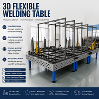 Plateforme de soudage flexible 3D D28 2400*1200mm, table de soudage à haute capacité de charge pour structure en acier