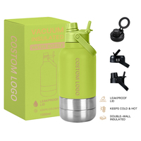 Vaso Térmico Aislado al Vacío de 32 oz con Tapa de Doble Uso, Acero Inoxidable 304, Logotipo Personalizado, Impresión en Toda la Superficie, Termo de Viaje