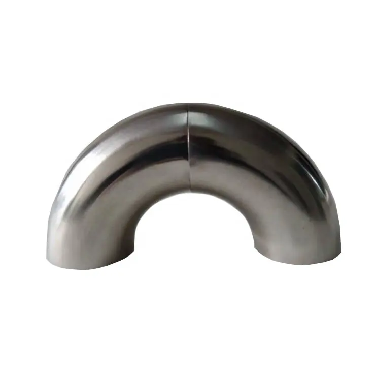 Factory Price 304 Polished Stainless Steel Welding 90 Deg Elbow Food Grade Pipe Fittings Ss Sanitary Tube Elbow