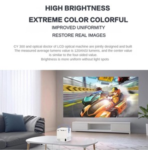 YUNDOO CY302 proyektor cerdas 3D <span class=keywords><strong>Android</strong></span> 9.0, proyektor cerdas Stereo HIFI desain portabel mendukung 1080p <span class=keywords><strong>WiFi</strong></span> USB untuk ponsel pintar/<span class=keywords><strong>Tablet</strong></span>/PC - Product Image 4