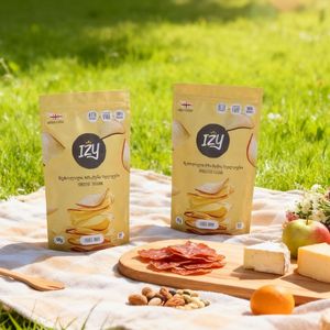Sachet Doypack avec fenêtre refermable à fermeture éclair, qualité alimentaire FDA, imprimé sur mesure, pour l'emballage de noix et de snacks sains - Product Image 4
