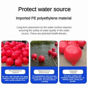 Bola flotante de advertencia oceánica rellena de <span class=keywords><strong>espuma</strong></span> de colores brillantes directa de fábrica para bloquear la bola flotante de los barcos - Product Image 2