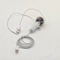 Mini micrófono Lavalier con cable para Iphone Android Monitor de reducción de ruido Audio para transmisión en vivo Grabación YouTube TikTok