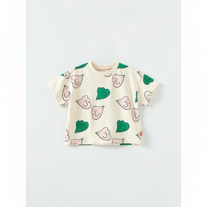 Camiseta de Verano Coreana Premium OZKIZ para Niños de 2 a 7 Años, Venta al por Mayor de Ropa Infantil, Tops para Bebés - Product Image 2