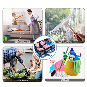 Multifunctional Durable 900D Materia Water Resistant Wearable Cleaning Supply Storage Bag Large Capacity Cleaning Tool Organizer - Product Image 4