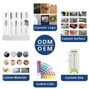 Supports d'affichage d'accessoires de <span class=keywords><strong>moto</strong></span> en métal personnalisés, plateau tournant à 360 degrés, panneau perforé, support d'affichage de produits suspendu pour magasin - Product Image 3