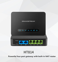 Grandstream Ht814 est une passerelle vocale IP, passerelle vocale VoIP ATA