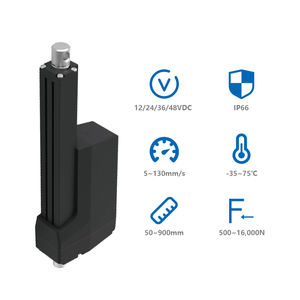 Attuatore Lineare Pesante PrimoPal IP66, 100mm al Secondo, 10000N, 1500kg, Corsa 750mm 800mm, Attuatore Lineare 12V - Product Image 1