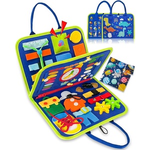Jumon DIY Puzzle <b>Felt</b> <b>Board</b> Busy <b>Board</b> 2-4 Year Olds Educational Montessori Toy Cartoon Design Foldable Portable Baby Fun JBK-5 - Product Image 1