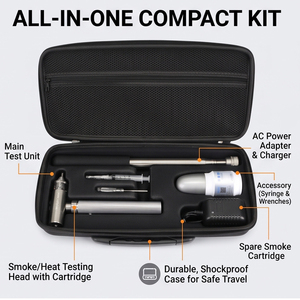 Kit de test portable pour détecteurs de fumée et de chaleur avec composants en acier inoxydable pour immeubles de bureaux - Product Image 3