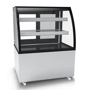 Bolo Display Showcase Gabinete Cooler com 3 camadas Frigorífico