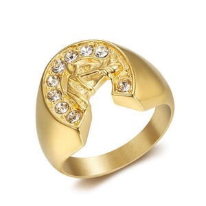 Bague pour homme de style hipster avec tête de cheval de haute qualité, fournie par une usine chinoise - Product Image 2