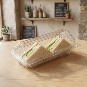 Boîte à gâteaux triangulaire en PET transparente avec verrouillage inviolable, capacité 7 pouces, gamme spécialisée, vente en gros - Product Image 4